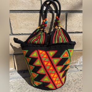 Rasta reggae handbag. Handmade in Colombia.